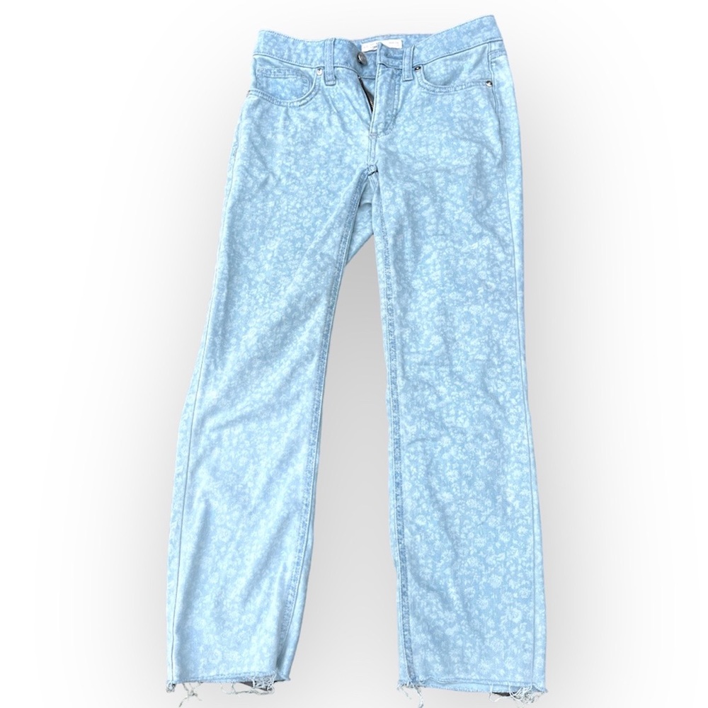 Skinny cropped pattern jeans